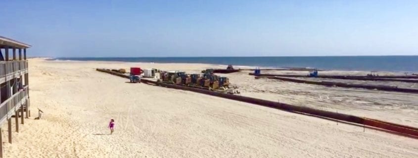 Buxton Beach Nourishment Pumping Off High Winds - Cape Hatteras Motel